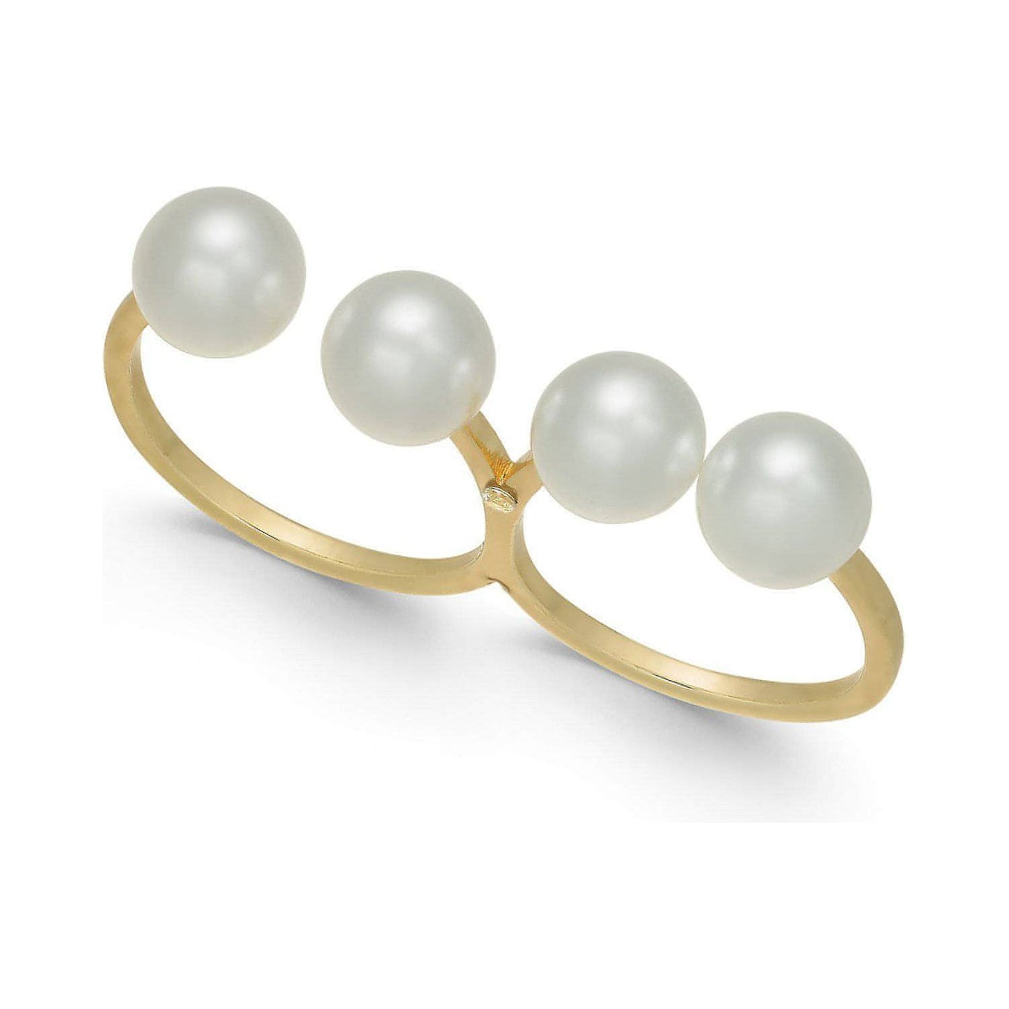 I.N.C. Gold-Tone Imitation Pearl Double-Finger Ring - Brandat Outlet, Women's Handbags Outlet ,Handbags Online Outlet | Brands Outlet | Brandat Outlet | Designer Handbags Online |