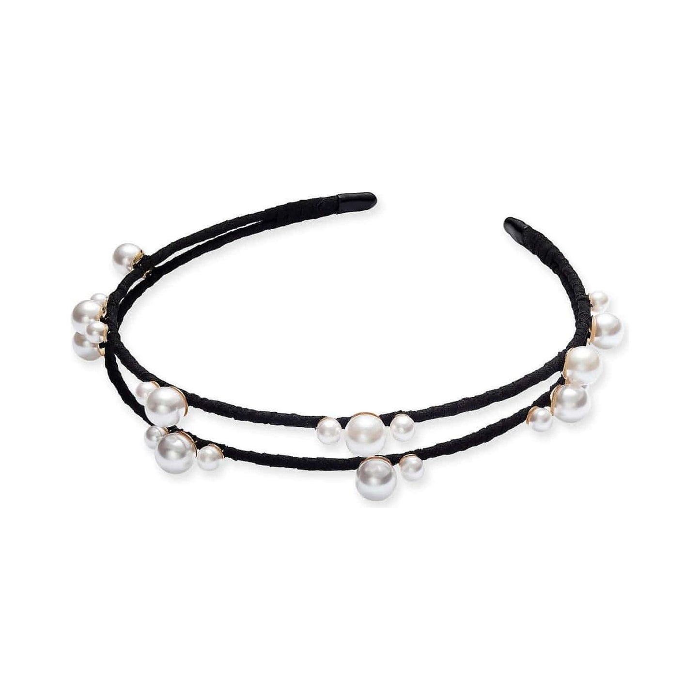 I.N.C. Gold-Tone Imitation Pearl Fabric-Wrapped Headband - Brandat Outlet, Women's Handbags Outlet ,Handbags Online Outlet | Brands Outlet | Brandat Outlet | Designer Handbags Online |