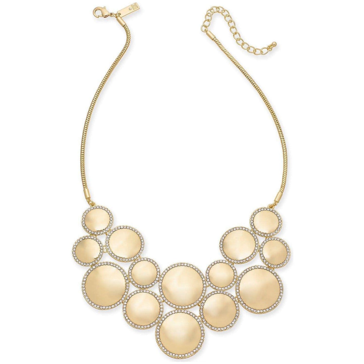 I.N.C. Gold-Tone Pavé & Circle Statement Necklace, 18" + 3" extender - Brandat Outlet, Women's Handbags Outlet ,Handbags Online Outlet | Brands Outlet | Brandat Outlet | Designer Handbags Online |