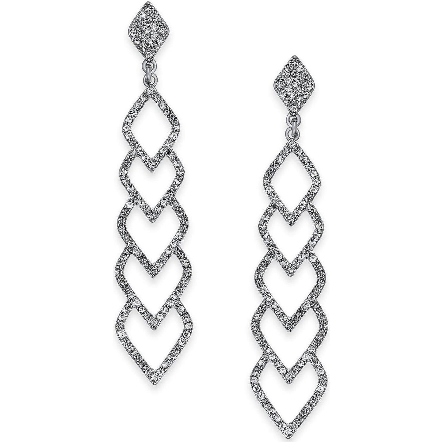I.N.C. Silver-Tone Pavé Linear Drop Earrings - Brandat Outlet, Women's Handbags Outlet ,Handbags Online Outlet | Brands Outlet | Brandat Outlet | Designer Handbags Online |