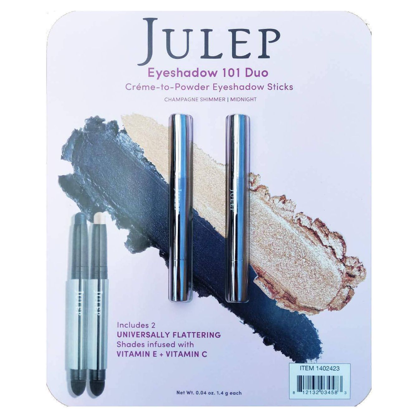 Julep Eyeshadow 101 Crème to Powder Waterproof Eye-shadow Stick-(Champagne Shimmer/Midnight, Pack 2) - Brandat Outlet, Women's Handbags Outlet ,Handbags Online Outlet | Brands Outlet | Brandat Outlet | Designer Handbags Online |