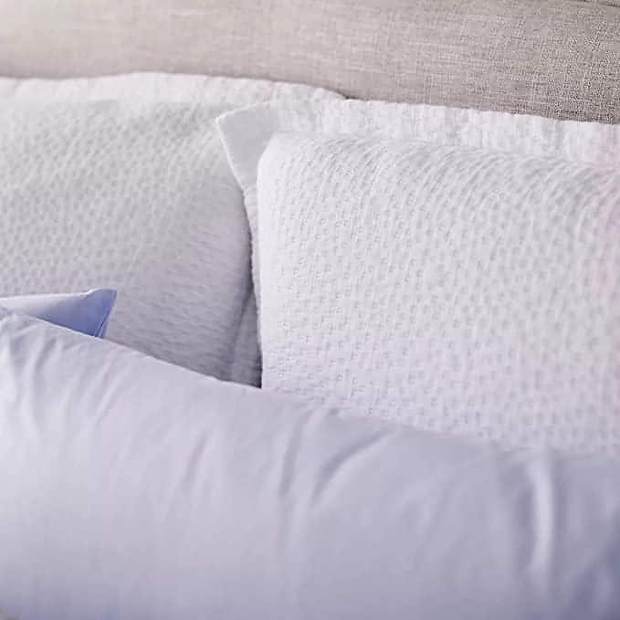 Matouk Costa Cotton Matelassé Euro Pillow Sham White - Brandat Outlet