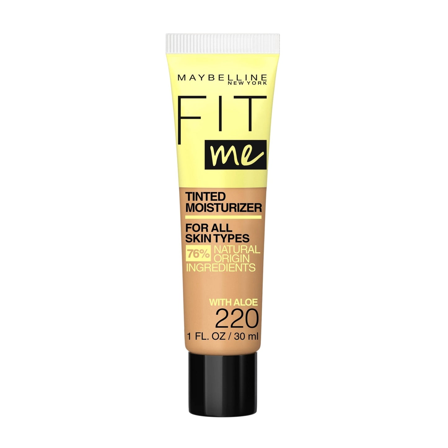 Maybelline Fit Me Tinted Moisturizer, Natural Coverage, Face Makeup, 220, 1 fl. oz.