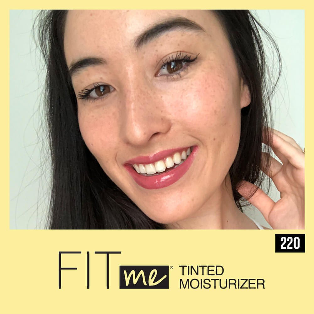 Maybelline Fit Me Tinted Moisturizer, Natural Coverage, Face Makeup, 220, 1 fl. oz.