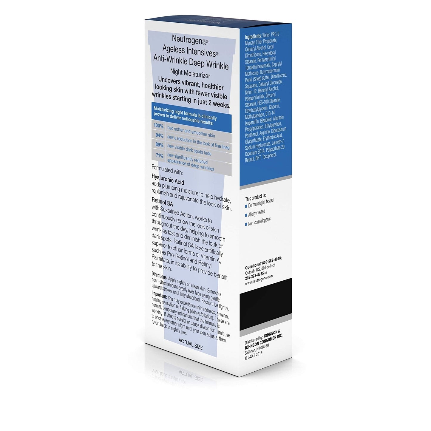 NEUTROGENA AGELESS INTN WR NGT 1.4 OZ