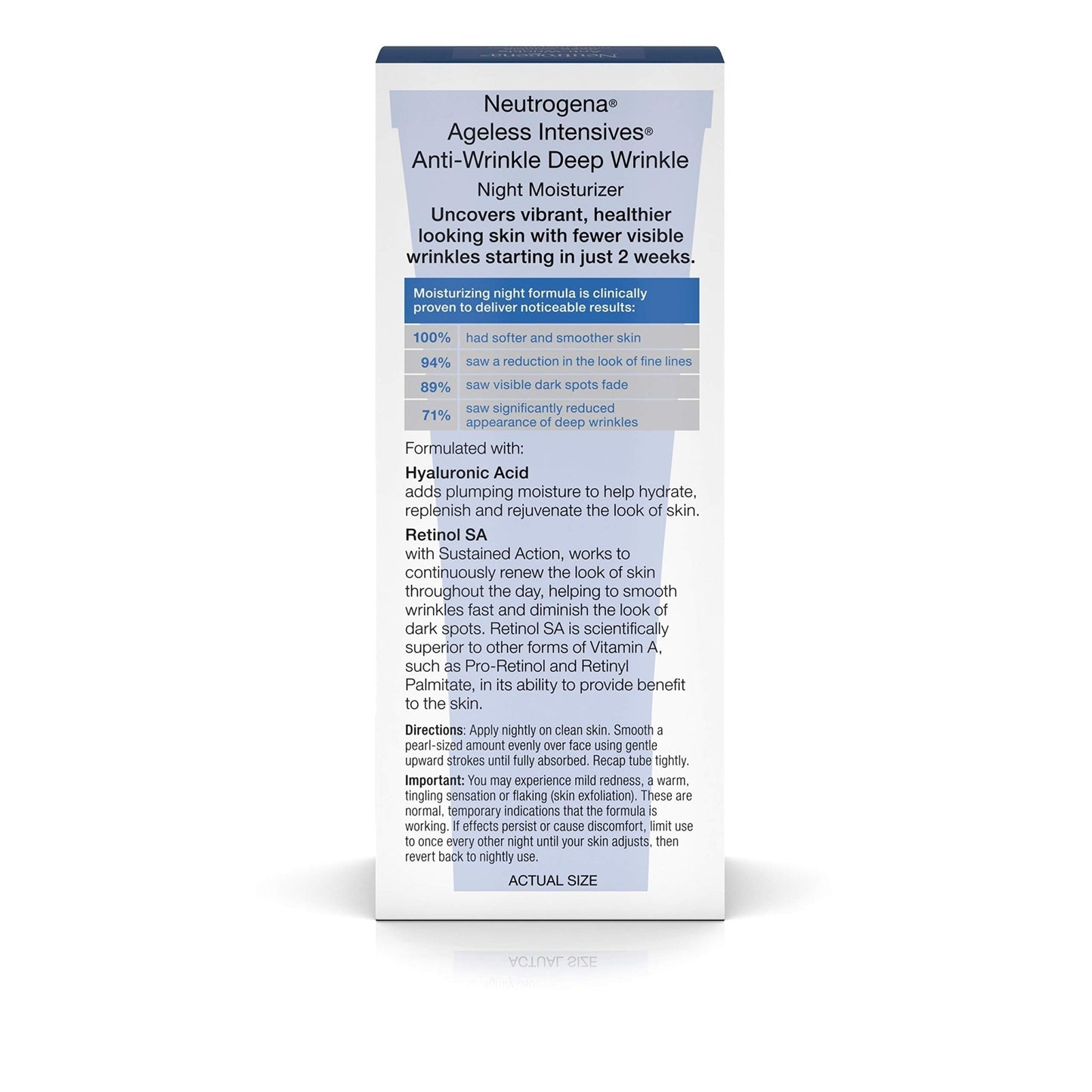 NEUTROGENA AGELESS INTN WR NGT 1.4 OZ
