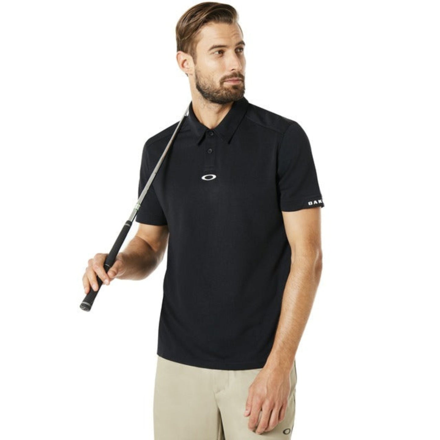 Oakley Mens Aero Ellipse Heather Polo