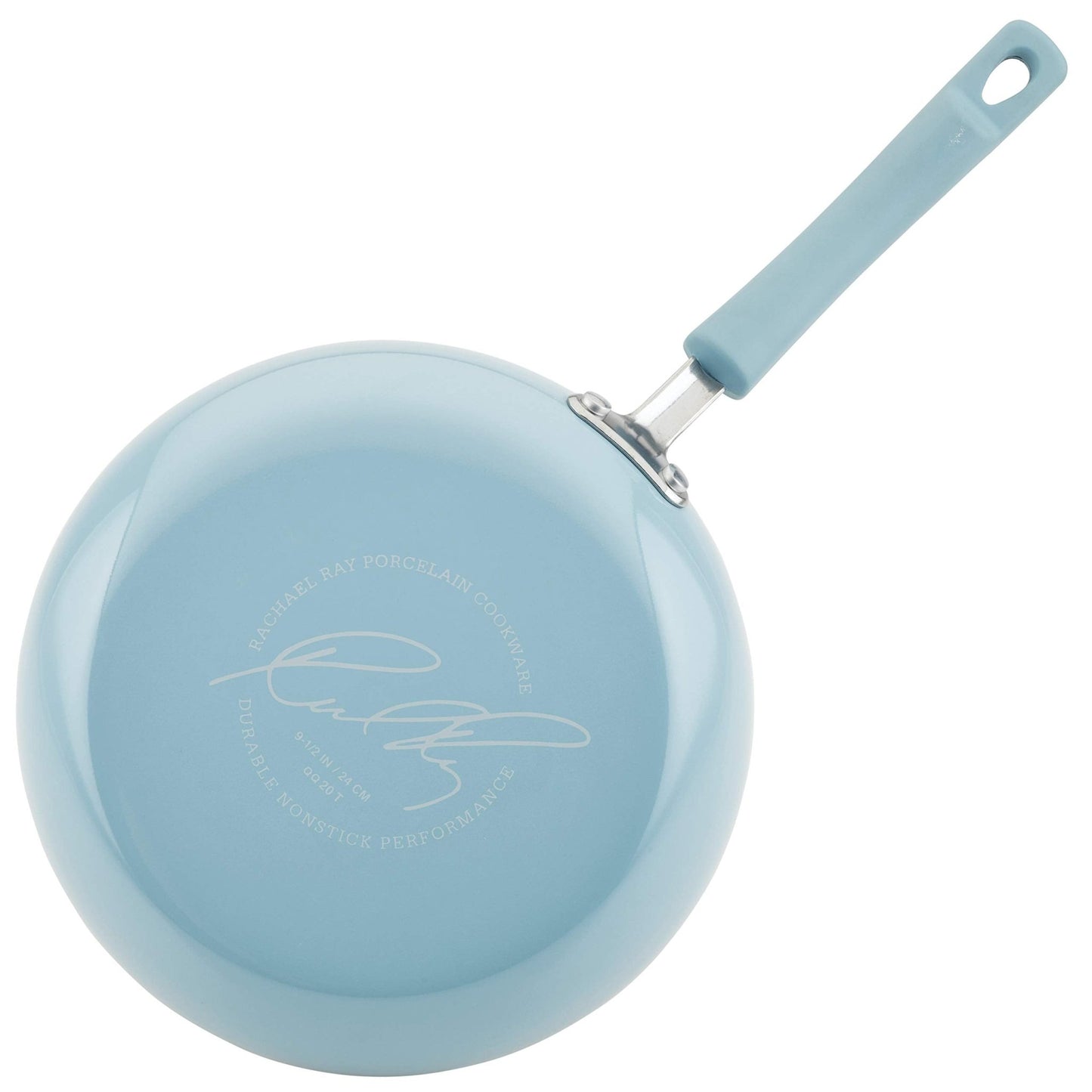 Rachael Ray-Rachael Ray Brights Nonstick Cookware Pots and Pans Set with LocknLock Containers, 19 Piece, Sky Blue - Brandat Outlet
