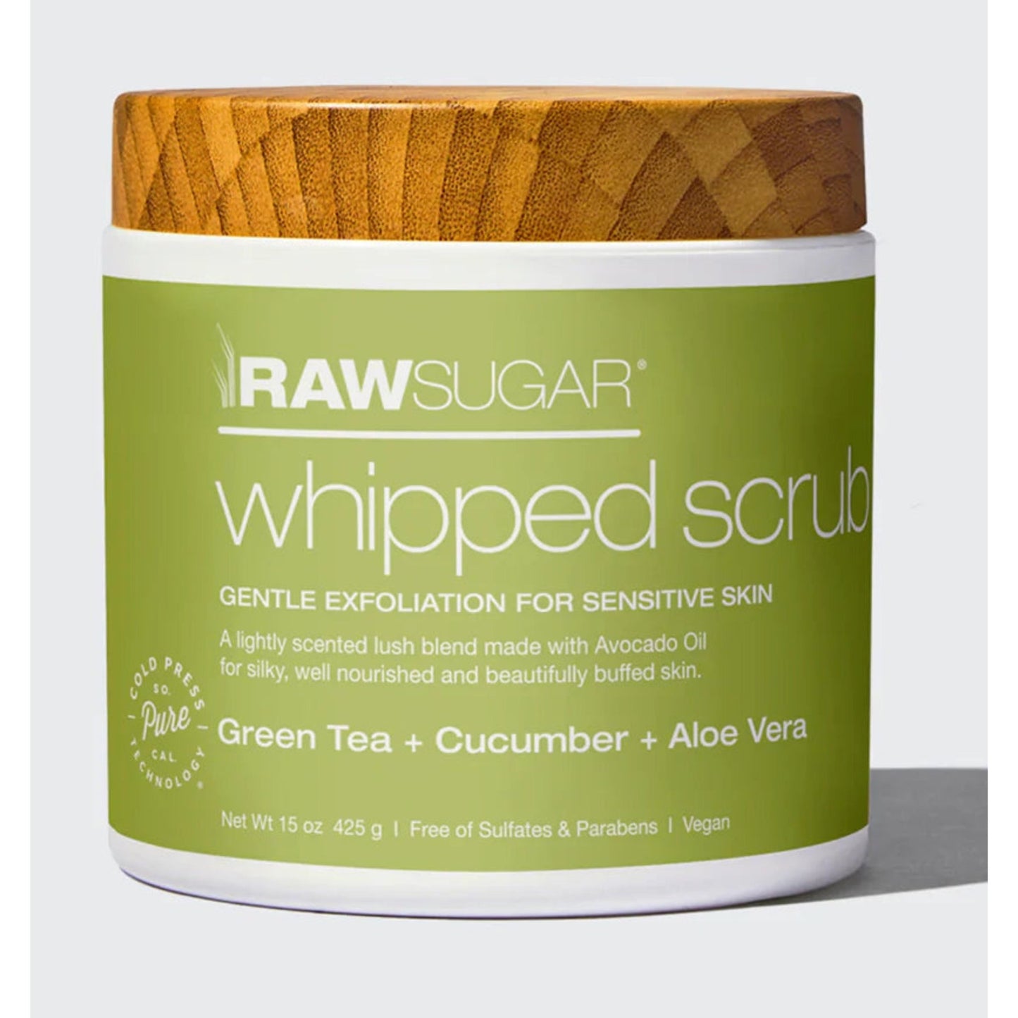 Rawsuger-Raw Sugar Living Green Tea + Cucumber + Aloe Vera Whipped Polish - Brandat Outlet