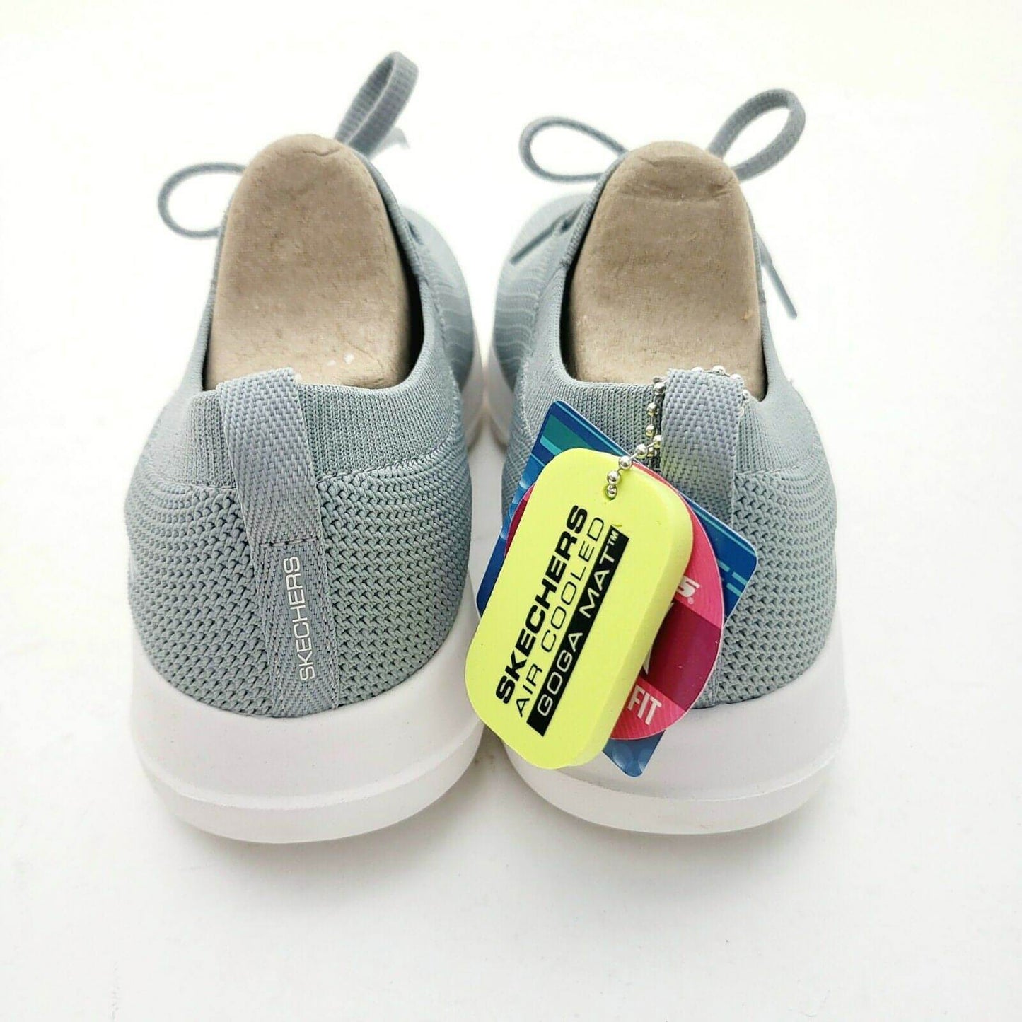 SKECHERS Women's GO Walk Joy Fresh View Mesh Sneakers Slip On Shoe (Grey) - Brandat Outlet