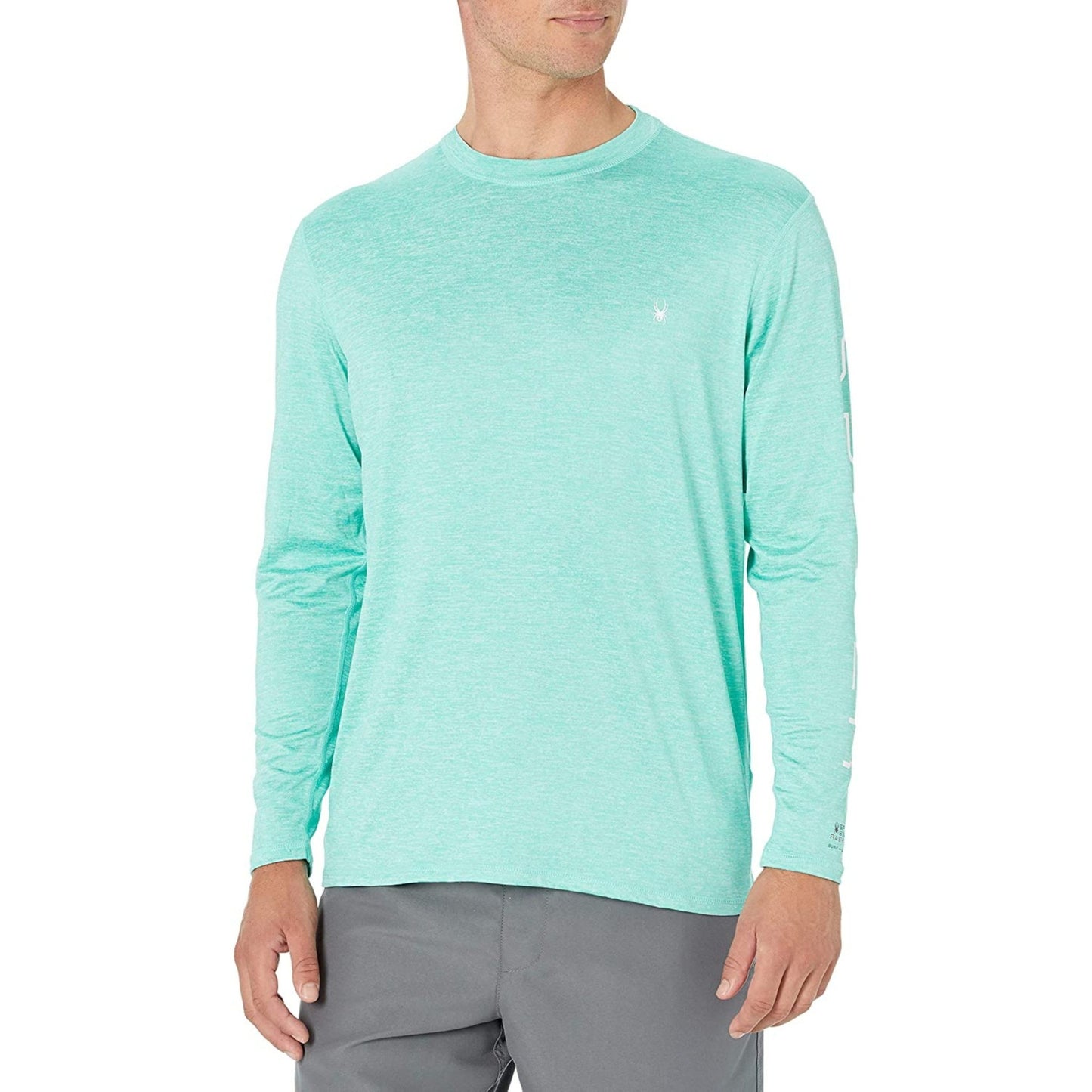 Spyder Swim Men's Green Rash Guard Long Sleeve Shirt