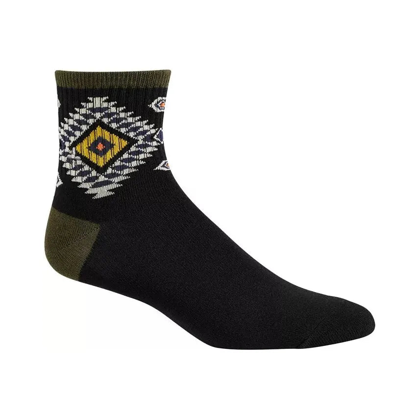 Sun + Stone Men's Half-Calf Diamond Pattern Socks