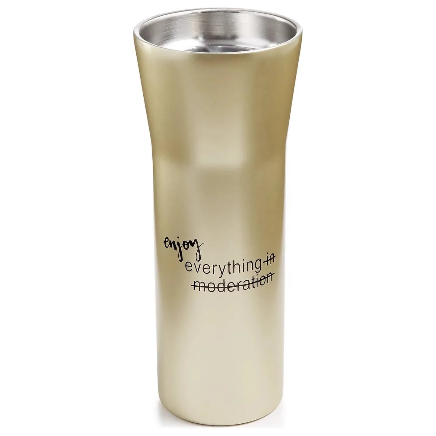 The Cellar 16-Oz. Stainless Steel Double-Walled Hot Beverage Gold Tumbler - Brandat Outlet