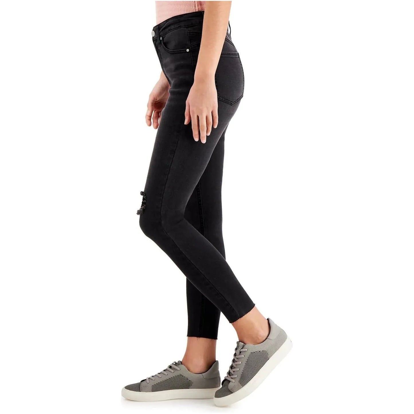 Tinseltown High Rise Skinny Jeans, Black - Brandat Outlet