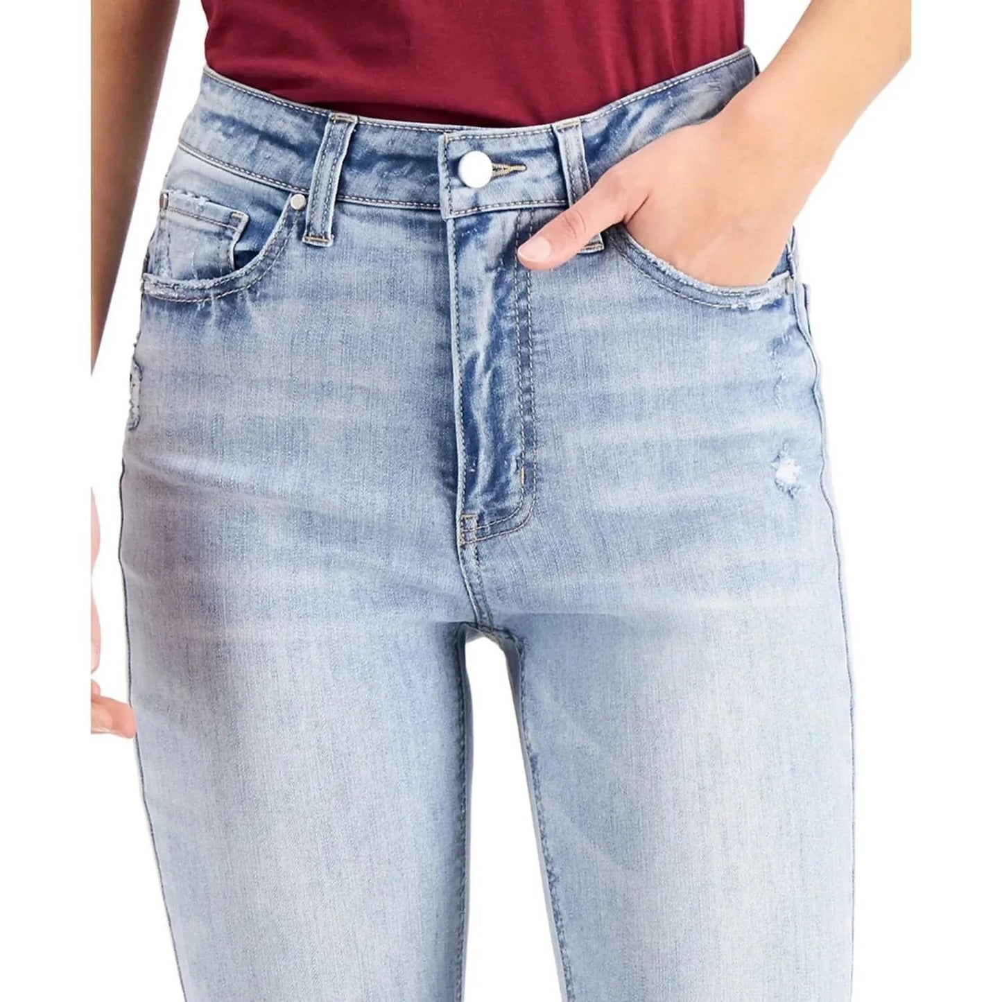 Tinseltown High Rise Skinny Jeans, Blue, Size: 3 - Brandat Outlet