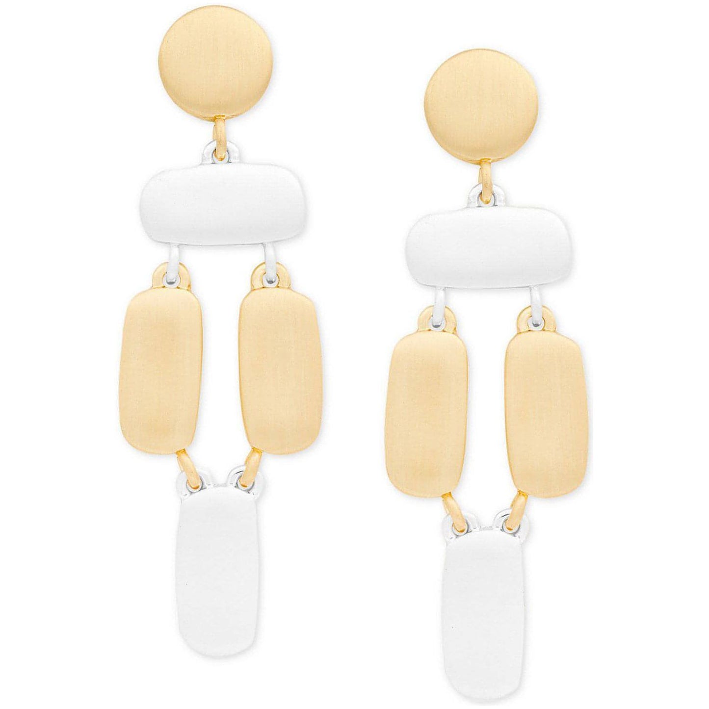 Two-Tone Sculptural Statement Earrings - Brandat Outlet, Women's Handbags Outlet ,Handbags Online Outlet | Brands Outlet | Brandat Outlet | Designer Handbags Online |