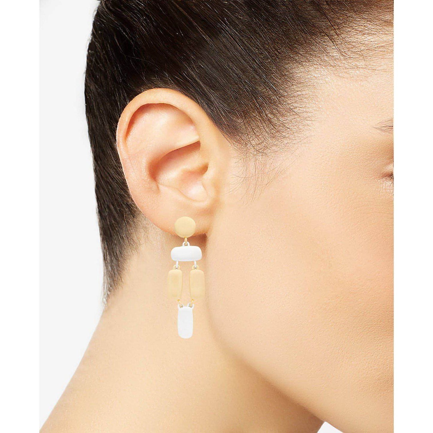Two-Tone Sculptural Statement Earrings - Brandat Outlet, Women's Handbags Outlet ,Handbags Online Outlet | Brands Outlet | Brandat Outlet | Designer Handbags Online |