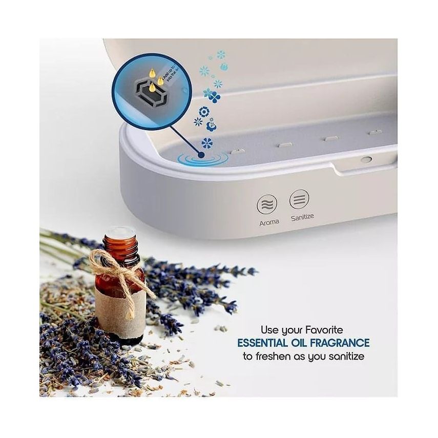 Tzumi ion UV Phone Sanitizer with aromatherapy - Brandat Outlet