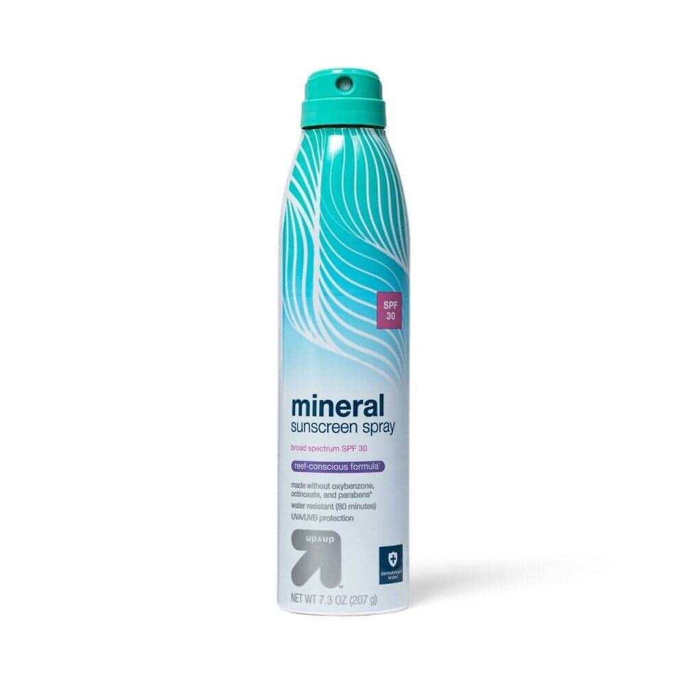 Up & Up Mineral Sunscreen Spray, Reef-Conscious Broad Spectrum SPF 30 - 7.3 oz.