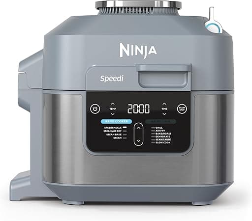 Ninja Speedi 10-in-1 Rapid Cooker, Air Fryer and Multi Cooker, 5.7L, Air Fry, Steam, Grill, Bake, Roast, Sear, Slow Cook & More, Cooks 4 Portions, Sea Salt Grey, ON400ME, 2 Years Warranty - Amazon.ae Price Tracker