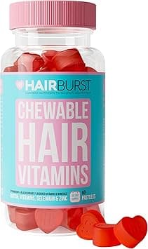 HAIR BURST Chewable Hair Vitamins - Hair Growth Supplements For Both Men And Women - With Biotin - Reduces Breakage, Promotes Longer, Stronger, Healthier, Thicker Hair - 60 Gummies - 30 Day Supply - Amazon.ae Price Tracker