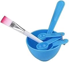 4 in 1 DIY Facial Mask Mixing Bowl Brush Spoon Stick Brush Face Care Set Women Facial Beauty Professional Kits Tools (BLUE) - Amazon.ae Price Tracker
