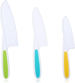 Children'S Cooking Knives In 3 Sizes & Colors, Kids Kitchen Knife Set Plastic Knife, Set, For Toddler - Amazon.ae Price Tracker