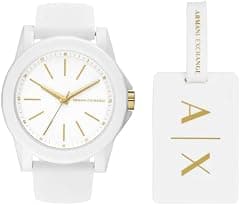 A|X Armani Exchange Watch AX7126, White, One Size, Women's - Amazon.ae Price Tracker