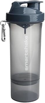 Smartshake Slim Protein Shaker Bottle 500 ml | Leakproof Gym Shaker Drink Bottle for Protein Shakes | BPA Free Protein Powder Shaker Cup for Men & Women | Stormy Grey - Amazon.ae Price Tracker
