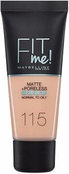 Maybelline New York Fit Me Matte Foundation Refines Pores Shade 115 Ivory,30 ml (Pack of 1) - Amazon.ae Price Tracker