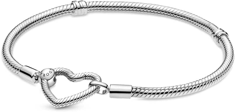 Pandora Icons Heart Closure Snake Chain bracelet - Amazon.ae Price Tracker