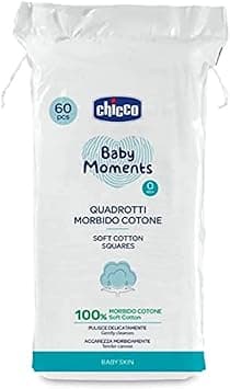 Chicco Baby Moments Soft Cotton Squares For Baby Skin 0M+ 60Pcs, Multicolor - Amazon.ae Price Tracker