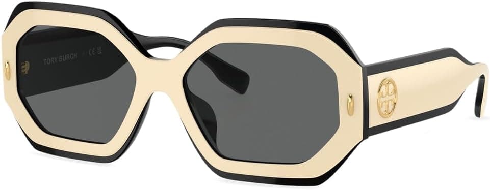 Tory Burch Sunglasses TY 7192 U 196187 Black/Ivory Dark Grey Solid - Amazon.ae Price Tracker