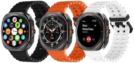 Haino Teko 17 Waterproof Smartwatch with 3 Set Strap and Wireless Charger For Mens and Boys (Black) - Amazon.ae Price Tracker