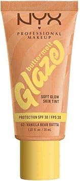 NYX Professional Makeup Buttermelt Glaze Soft Glow Skin Tint + SPF/FPS 30, Foundation, 12h Wear, Vanilla Bean Butta - Amazon.ae Price Tracker