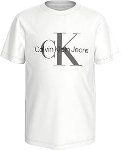 Calvin Klein Unisex Kids CK MONOGRAM SS T-SHIRT T-Shirts - Amazon.ae Price Tracker