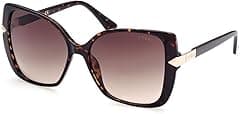 GUESS Womens GU782052F56 FEMALE UV PROTECTIVE SUNGLASSES , Dark Havana, 56 mm - Amazon.ae Price Tracker