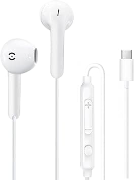 MAS CARNEY Type C Headphones Wired TH9, USB C Earbuds with mic, In Ear Earphones USBC Compatible with iPhone 16/15 Pro Max Samsung Galaxy A06/A16/S25/S24/S23/Ultra Xiaomi Redmi OnePlus HONOR - Amazon.ae Price Tracker