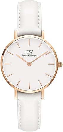 Daniel Wellington Petite Bondi Watch, Italian White Leather Band - Amazon.ae Price Tracker
