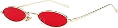 MEETSUN Retro Vintage Cat Eye Sunglasses Narrow Small Oval Glasses Petals Shape Curved Temple Design - Amazon.ae Price Tracker