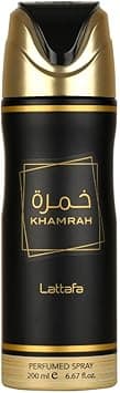 Lattafa Khamrah Perfumed Deodorant Spray for Unisex, 6.7 Ounce - Amazon.ae Price Tracker