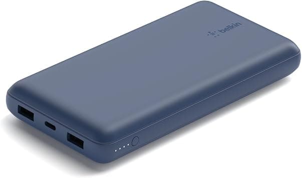 Belkin USB C Portable Charger 20000 mAh, 20K Power Bank with Type Input Output Port and 2 A Ports Included to Cable for iPhone, Galaxy, More – Blue - Amazon.ae Price Tracker