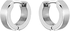 BOSS Jewelry Men's ODELL Collection Hoop Earrings in Stainless Steel - Available in silver or gold version - Amazon.ae Price Tracker