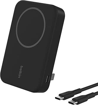 Belkin BoostCharge Pro Wireless Power Bank 10000mAh, 15W with Qi2, MagSafe Compatible Portable Charger + Built-in Pop-up Kickstand, For iPhone 17, iPhone Air, iPhone 16, 15, 14, Pixelsnap and More - Amazon.ae Price Tracker