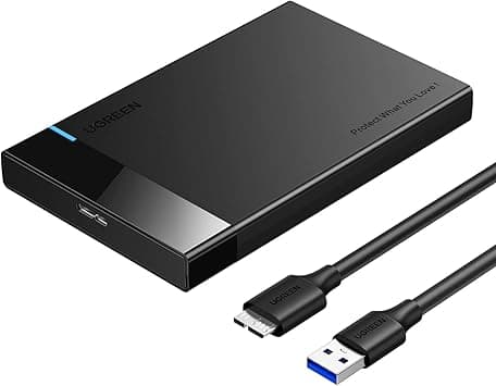 UGREEN Hard Drive Enclosure Adapter USB 3.0 to SATA External Hard Disk Case Compatible for 2.5 Inch 9.5mm 7mm Sandisk, WD, Seagate, Toshiba, Samsung, Hitachi SATA III, HDD, SSD 6TB,PS5, PS4 - Amazon.ae Price Tracker