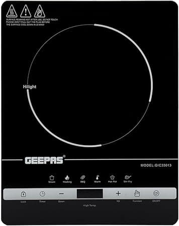 Geepas 4 Digit LED Display Digital Infrared Cooker, GIC33013 | 8 Temperature Settings | 3hrs Programmable Timer | 2000W Ceramic Heating Element - Amazon.ae Price Tracker