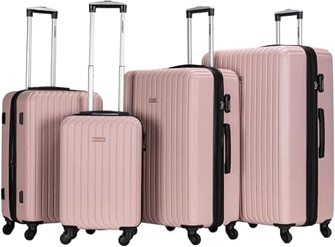 STARGOLD Travel Trolley Suitcase Set of 4 PCS Polyester Fabric Luggage Bag with Lockable System Bag-T89DB - Amazon.ae Price Tracker