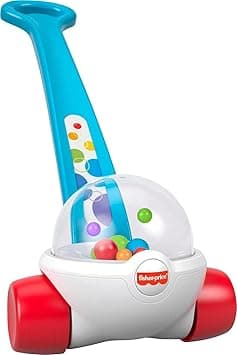 Fisher-Price Corn Popper, classic push-along toy with colorful popping balls for infants and toddlers ages 12 months and up - Amazon.ae Price Tracker