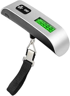 Ultechnovo Digital Hanging Luggage Scale Portable Handheld Baggage Scale For Travel Suitcase Scale For Traveling With Lcd Display 50Kg/110Lb - Amazon.ae Price Tracker