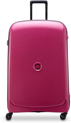 DELSEY Paris - Belmont Plus - Hard Suitcase - 4 Double Wheels - 82.5 x 52.5 x 35 cm - L - Raspberry - Amazon.ae Price Tracker